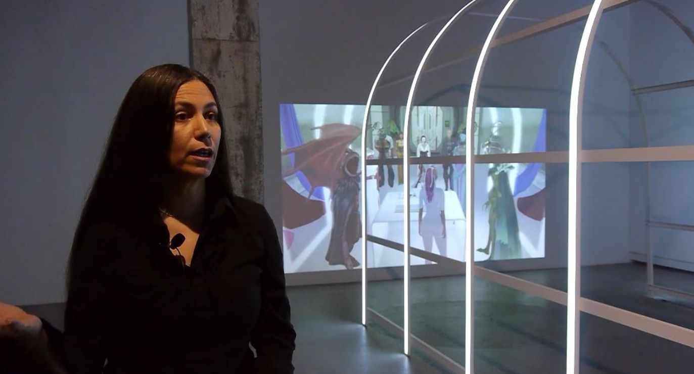 Entretien avec Skawennati. Crédits : VOX.