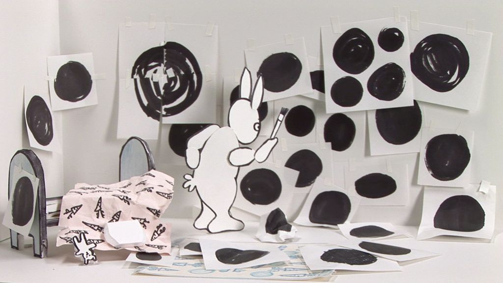 Jonathan Plante, _Lapincyclope_, image fixe, 2013 vidéo d’animation, 6 min 16 sec. Avec l’aimable permission de l’artiste.